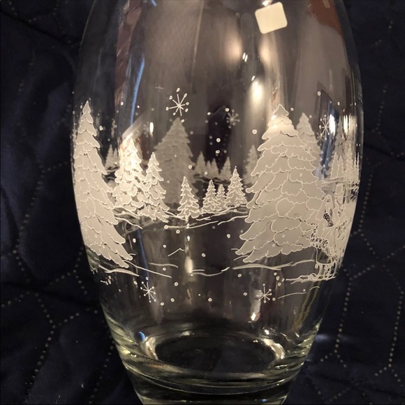 Vase- X-Mas-Luminarc- made in France-9” - Picture 3 of 6